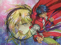 Tamahome and Nakago from Fushigi Yugi